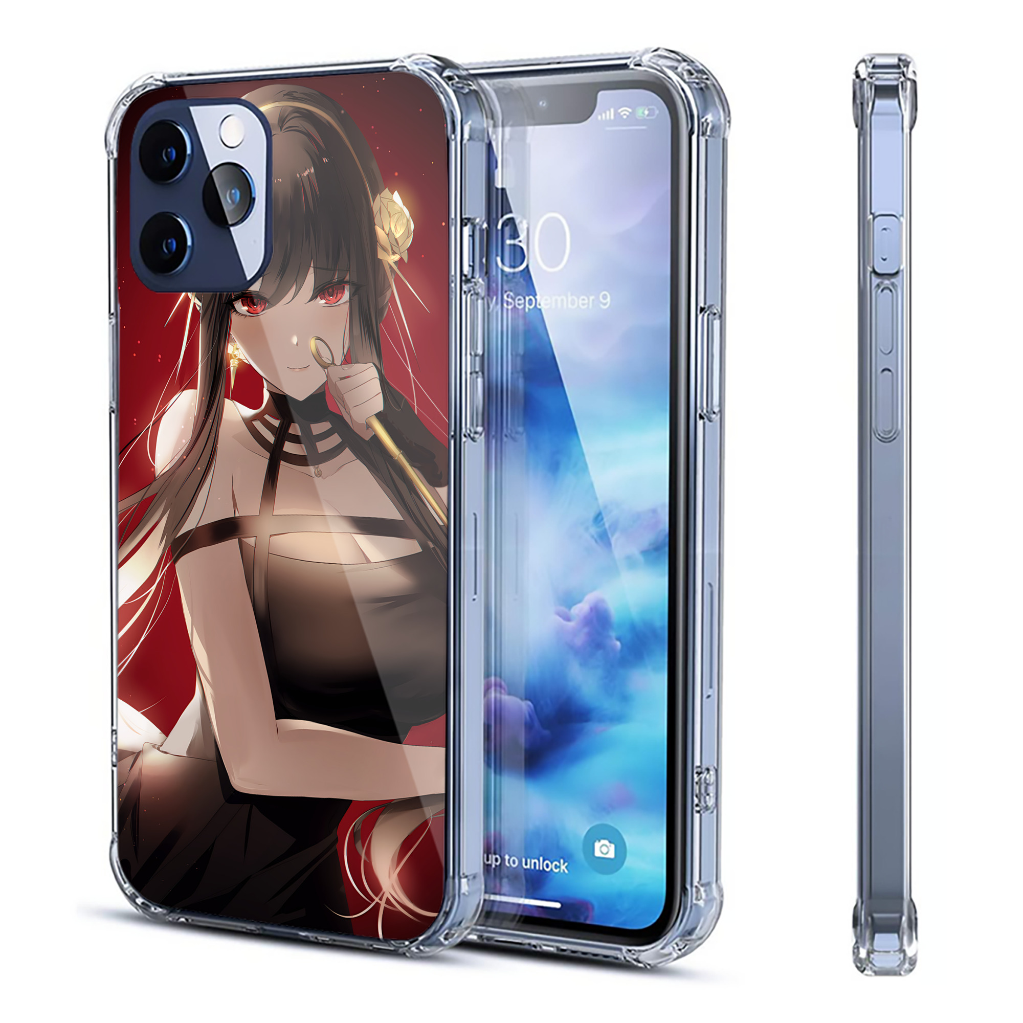 （画像用） SPY×FAMILY间谍家家酒 【iPhone 12シリーズ対応】透明スマホケース（クリアソフトケース）